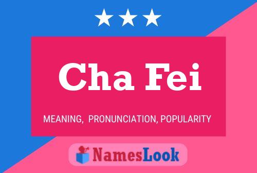 Cha Fei 名字海报