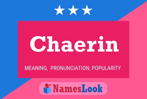 Chaerin 名字海报