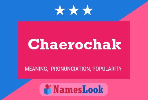 Chaerochak 名字海报