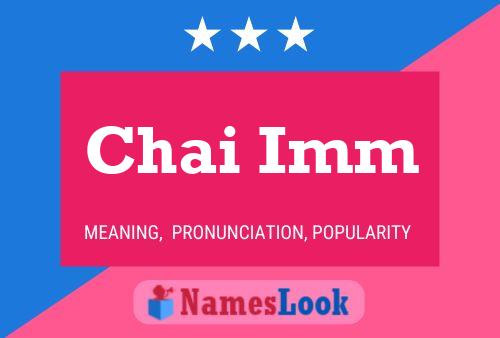 Chai Imm 名字海报