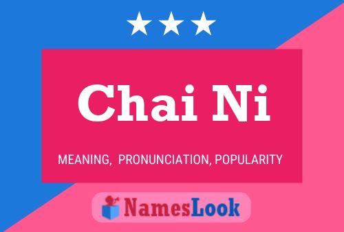 Chai Ni 名字海报