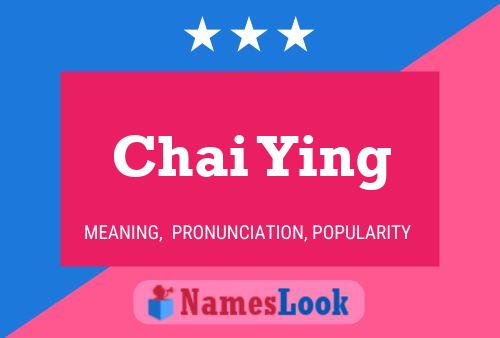 Chai Ying 名字海报