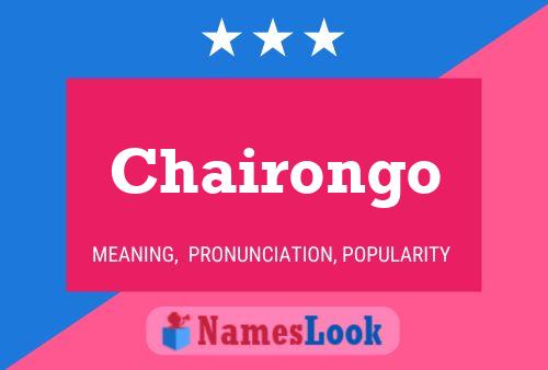 Chairongo 名字海报