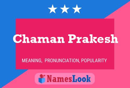 Chaman Prakesh 名字海报