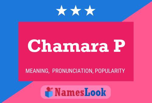 Chamara P 名字海报