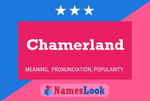 Chamerland 名字海报