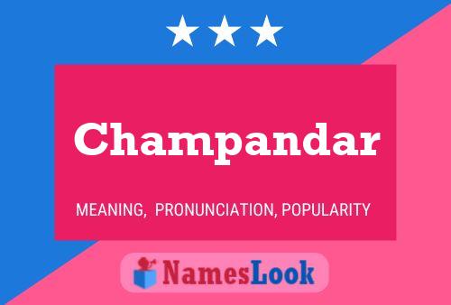 Champandar 名字海报