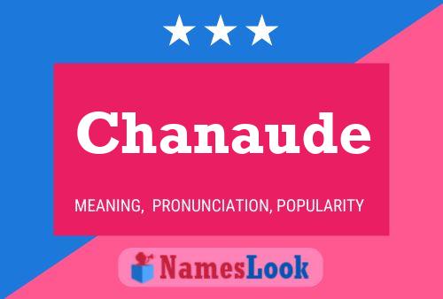 Chanaude 名字海报