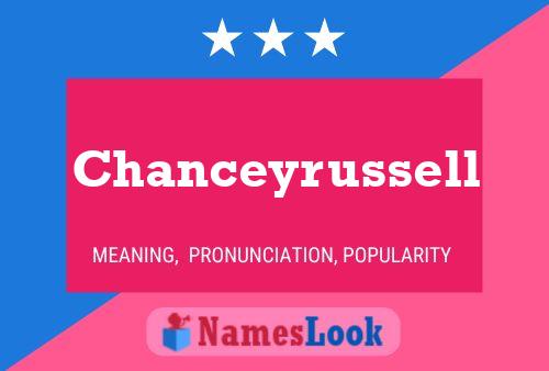 Chanceyrussell 名字海报