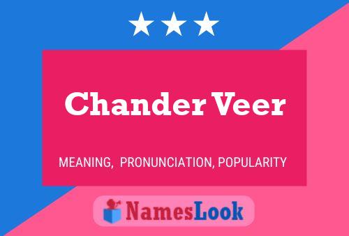 Chander Veer 名字海报