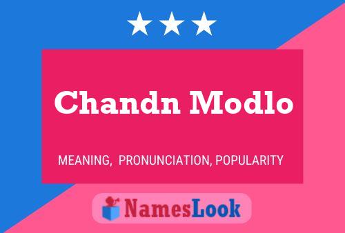 Chandn Modlo 名字海报