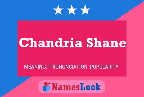 Chandria Shane 名字海报