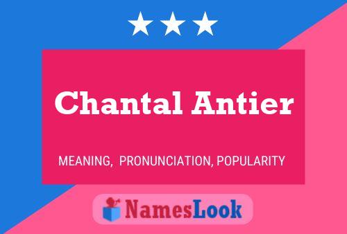 Chantal Antier 名字海报