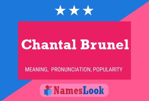 Chantal Brunel 名字海报