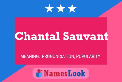 Chantal Sauvant 名字海报