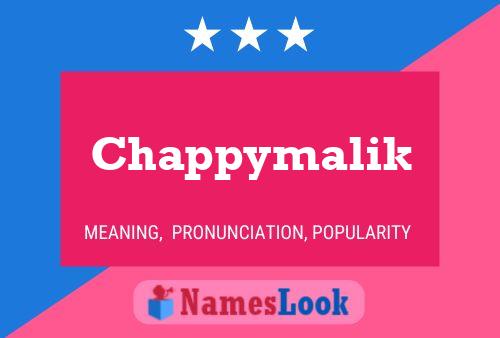 Chappymalik 名字海报