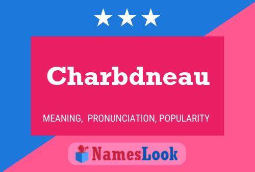 Charbdneau 名字海报