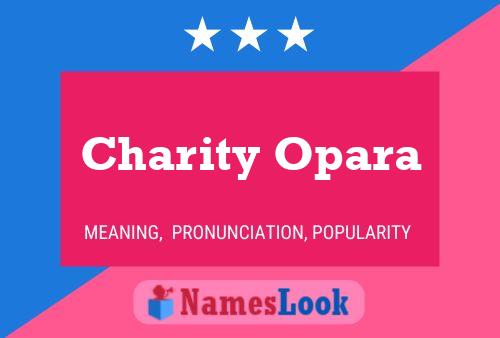 Charity Opara 名字海报