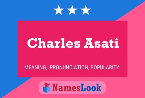 Charles Asati 名字海报