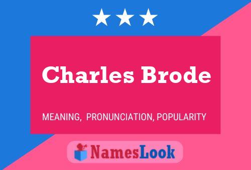 Charles Brode 名字海报