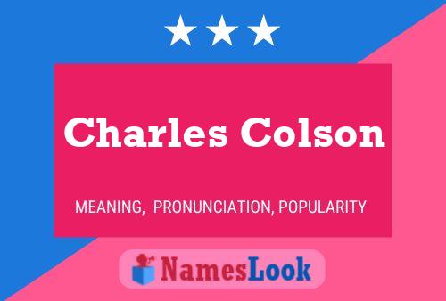 Charles Colson 名字海报