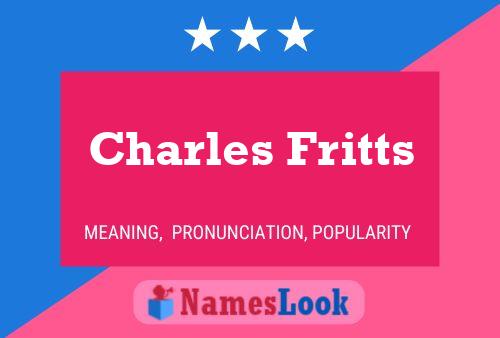 Charles Fritts 名字海报