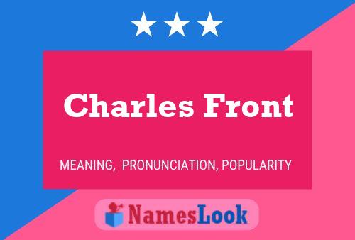 Charles Front 名字海报