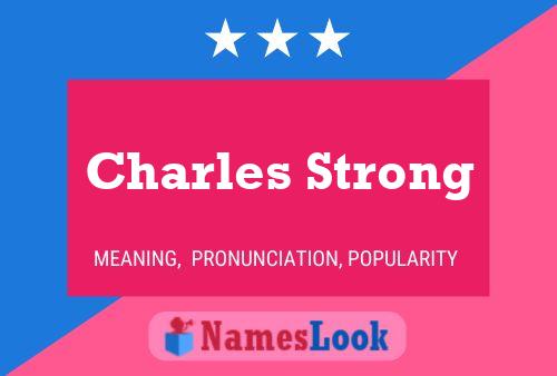 Charles Strong 名字海报