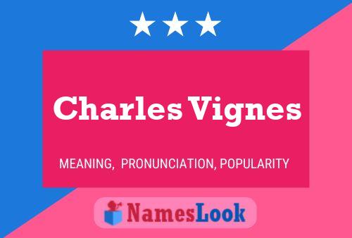 Charles Vignes 名字海报