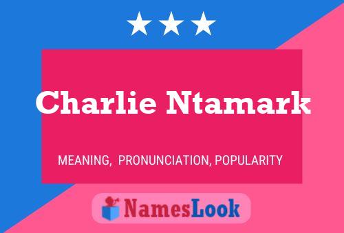 Charlie Ntamark 名字海报