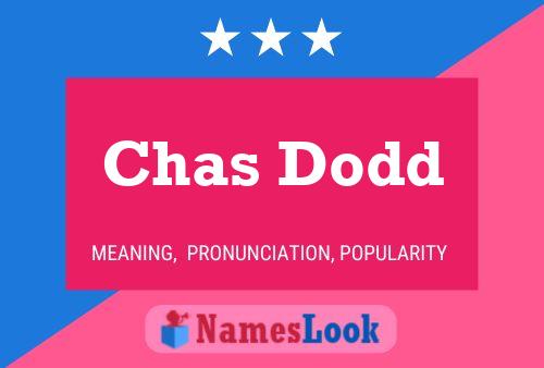 Chas Dodd 名字海报