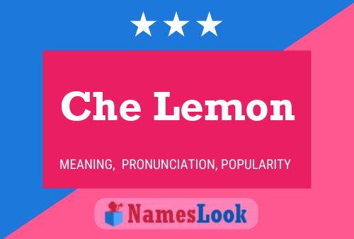 Che Lemon 名字海报