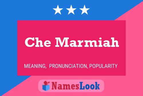 Che Marmiah 名字海报