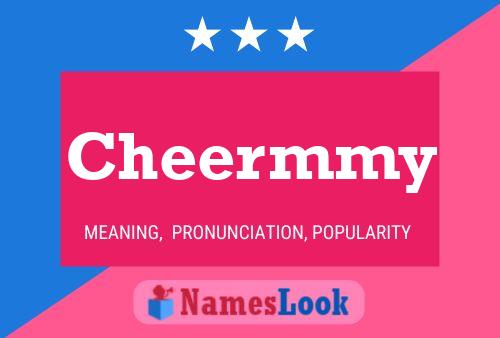 Cheermmy 名字海报