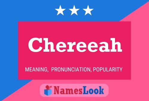 Chereeah 名字海报