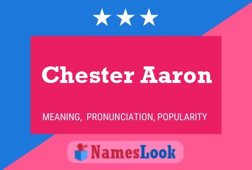 Chester Aaron 名字海报