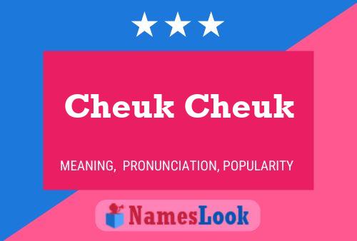 Cheuk Cheuk 名字海报