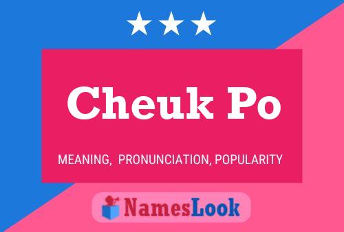 Cheuk Po 名字海报