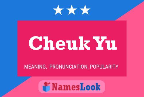 Cheuk Yu 名字海报