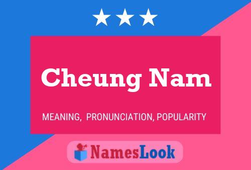 Cheung Nam 名字海报