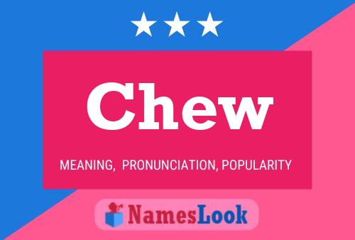 Chew 名字海报