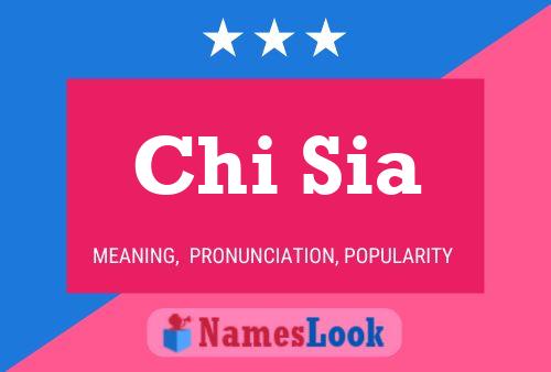 Chi Sia 名字海报