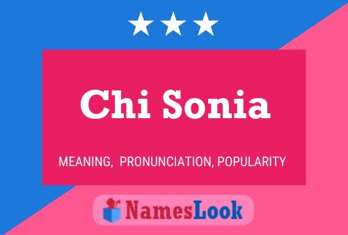 Chi Sonia 名字海报