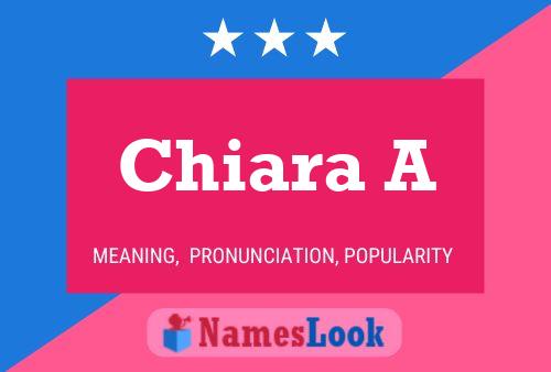 Chiara A 名字海报