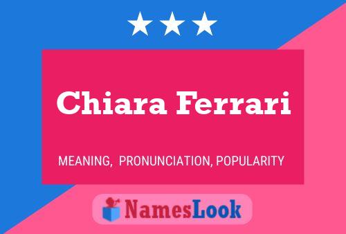 Chiara Ferrari 名字海报