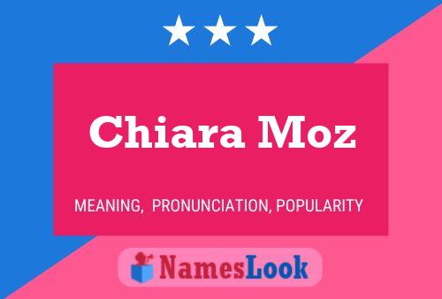 Chiara Moz 名字海报