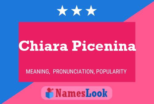 Chiara Picenina 名字海报