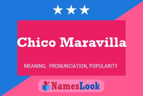 Chico Maravilla 名字海报