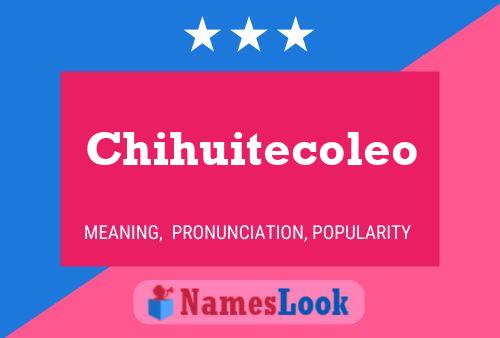 Chihuitecoleo 名字海报