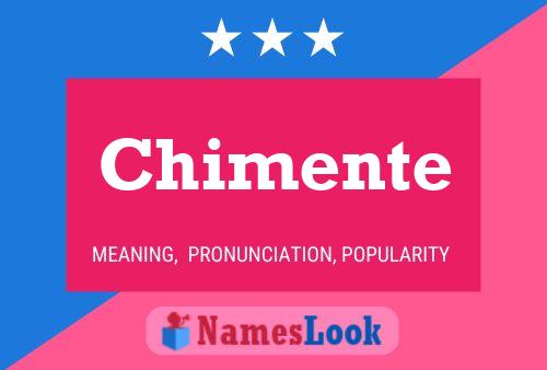 Chimente 名字海报